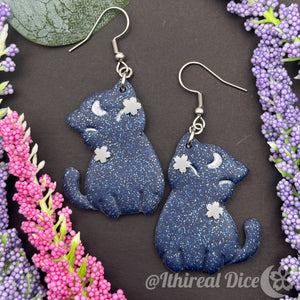 Earrings - Flower Cats