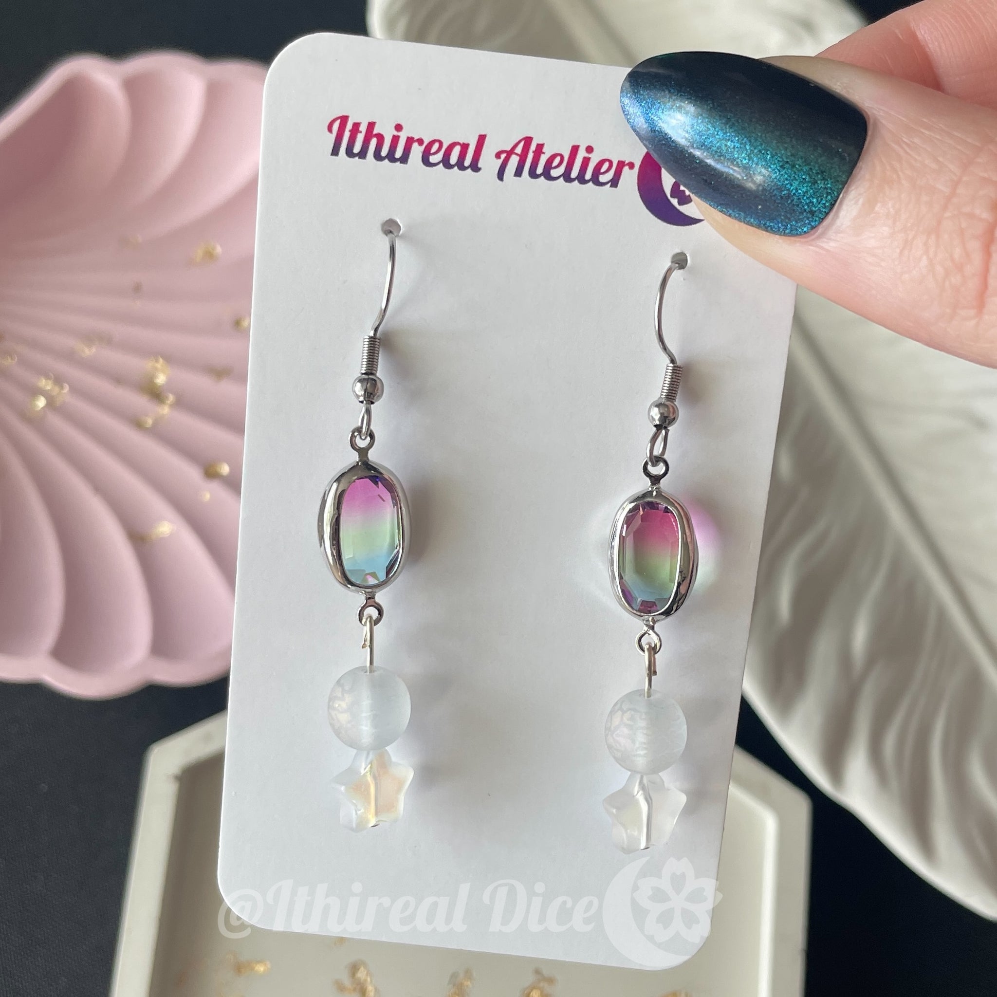 Earrings - Rainbow Aurora