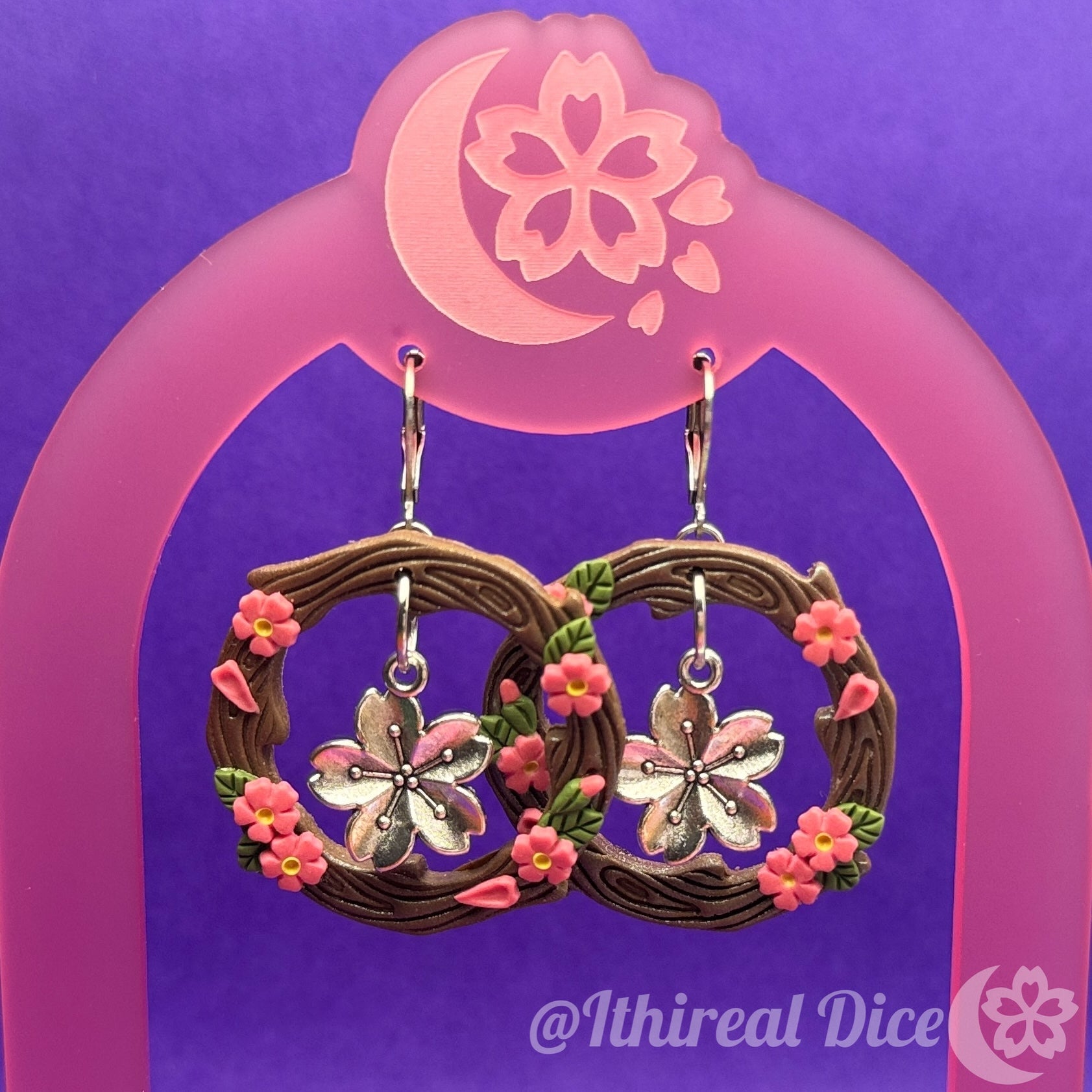 Earrings - Sakura Branch (colour variants available)