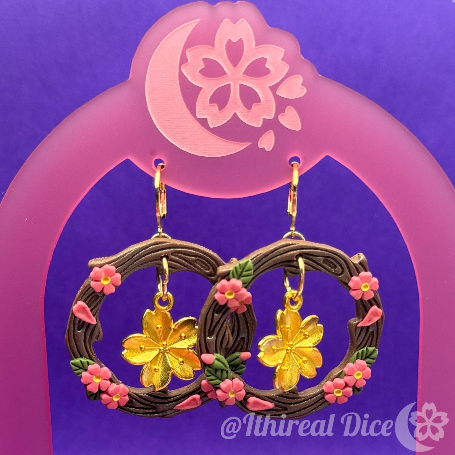 Earrings - Sakura Branch (colour variants available)