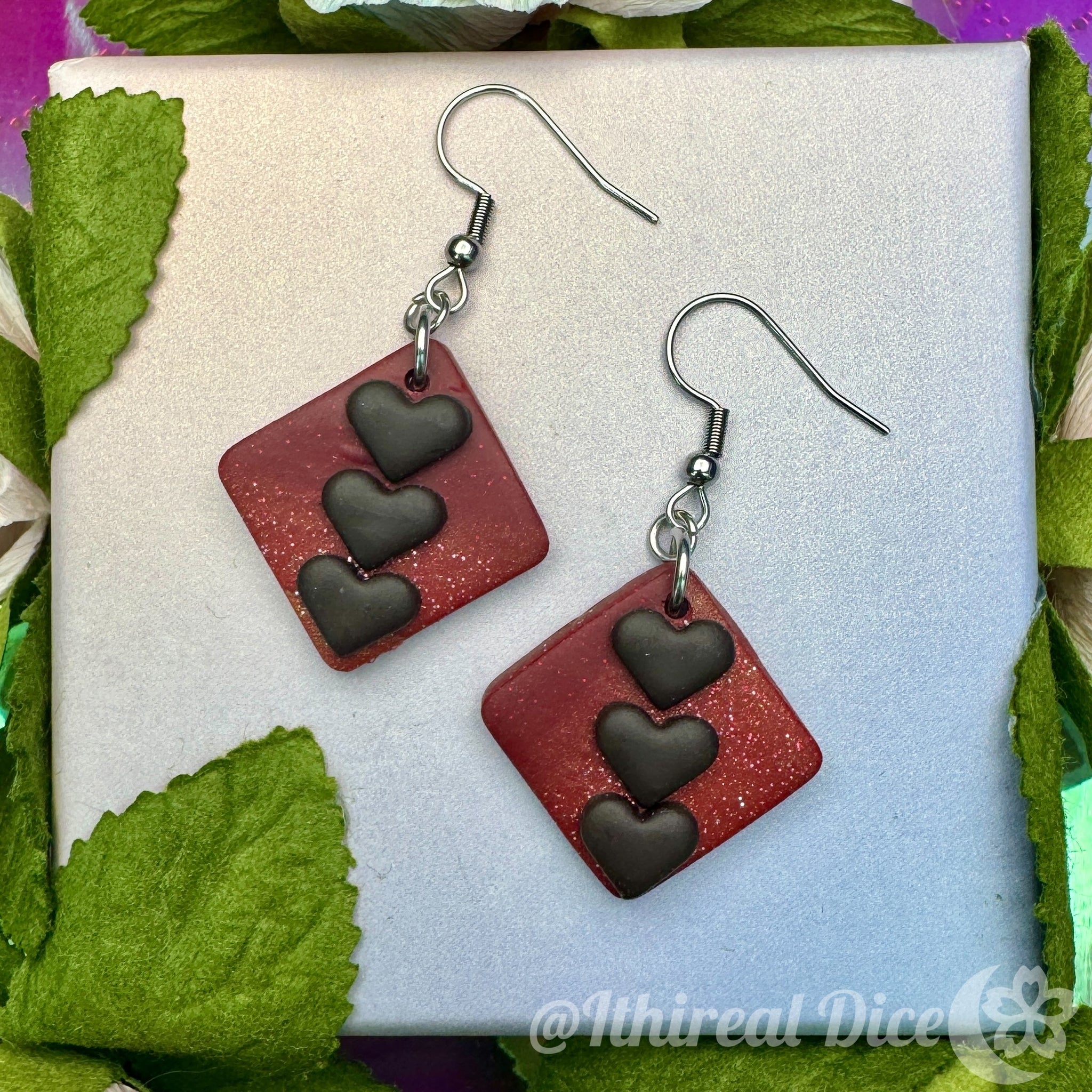 Earrings - Choco Hearts