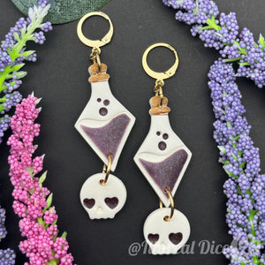 Earrings - Poison Potions (gold)