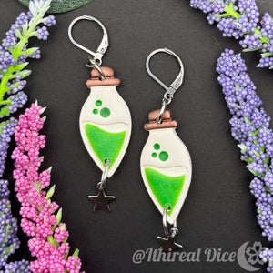 Earrings - Stamina Potions (silver)