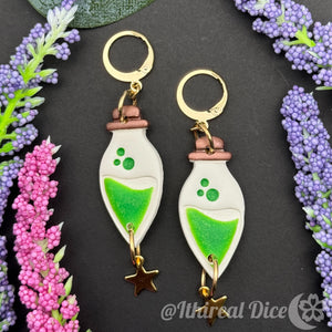 Earrings - Stamina Potions (gold)