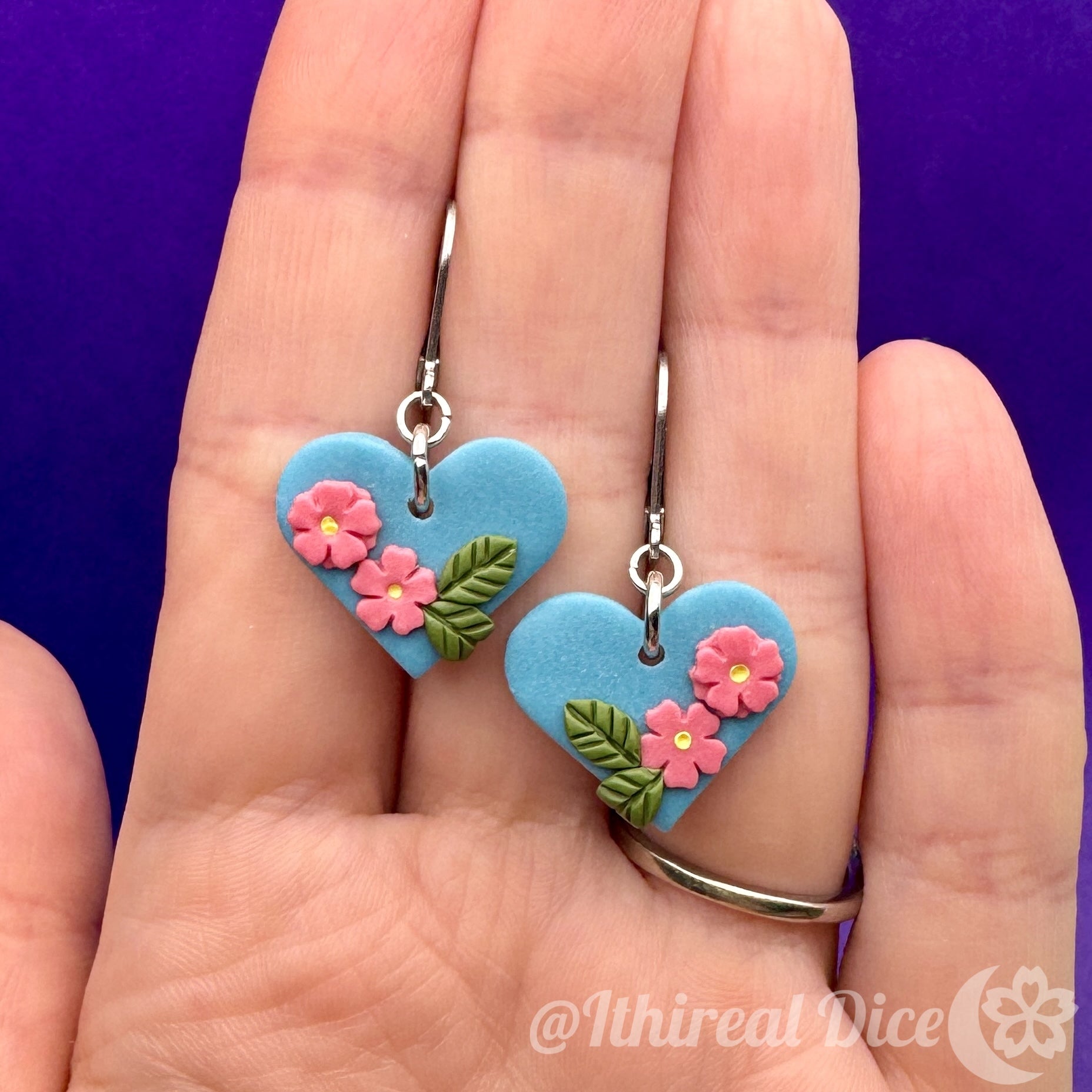 Earrings - Skylight Sakura Heart