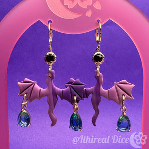 Earrings - Veilguard (purple-pink)