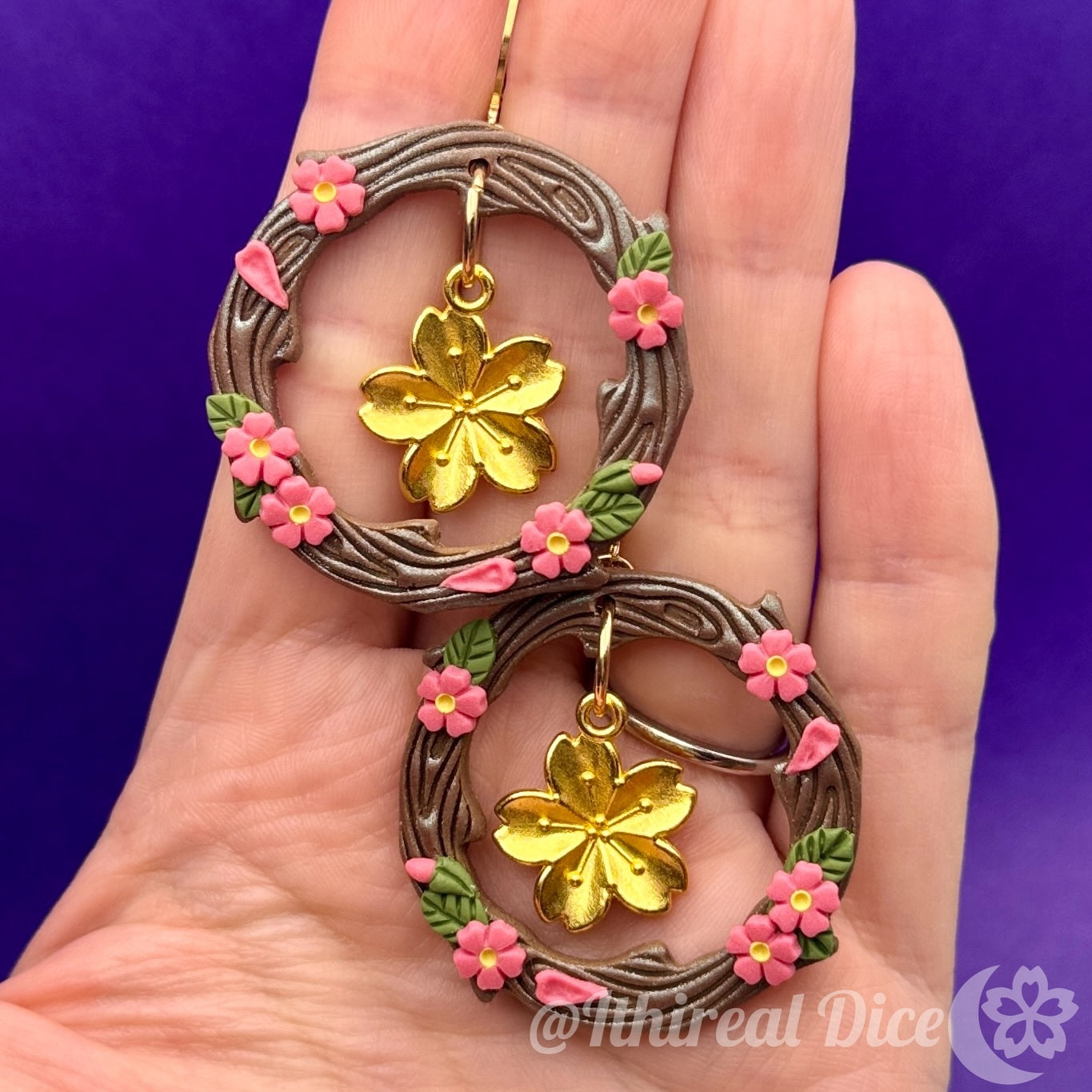 Earrings - Sakura Branch (colour variants available)