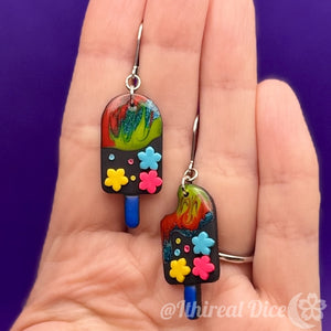 Earrings - Cosmic Neon Popsicles