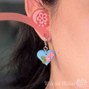 Earrings - Skylight Sakura Heart