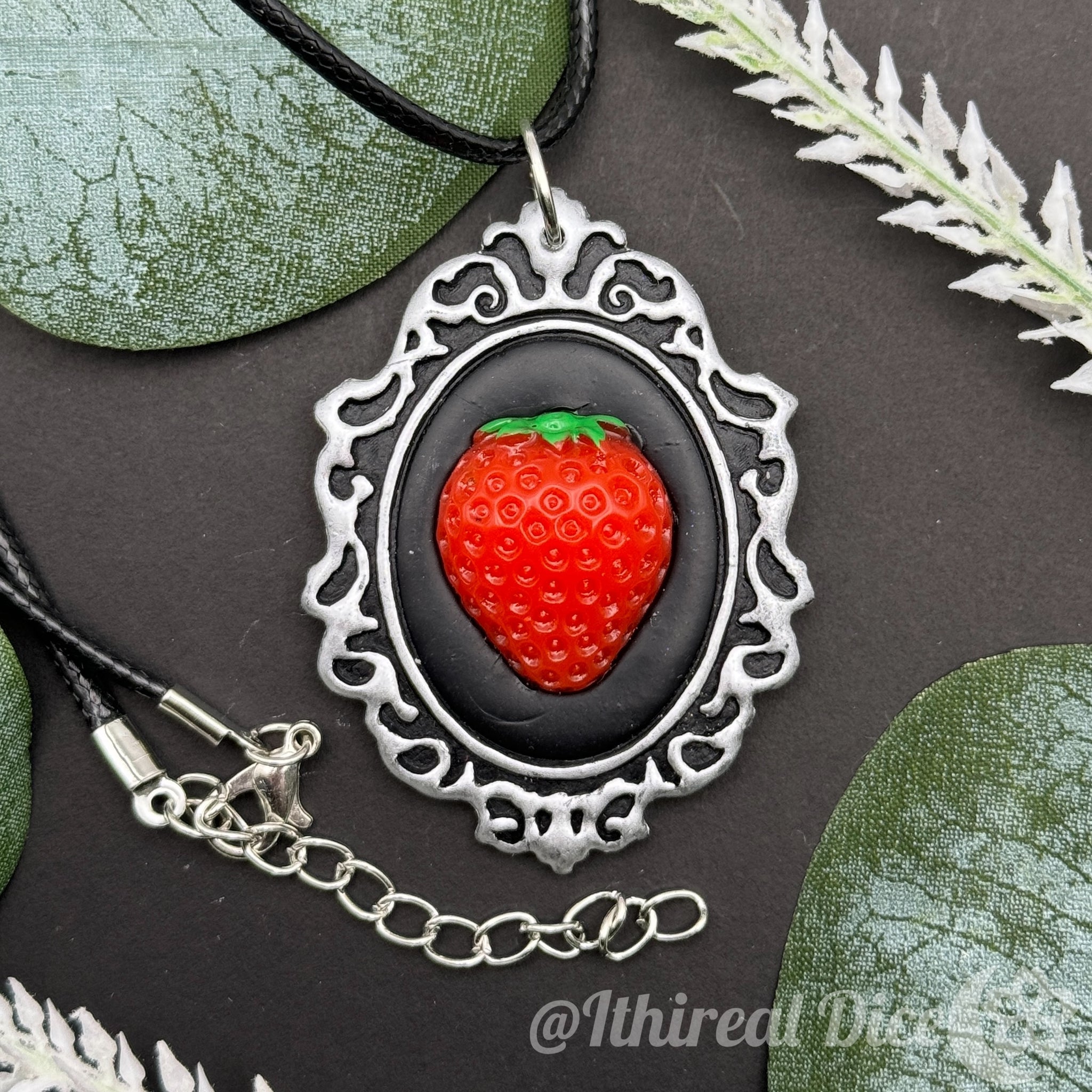 Necklace - Strawberry Frame