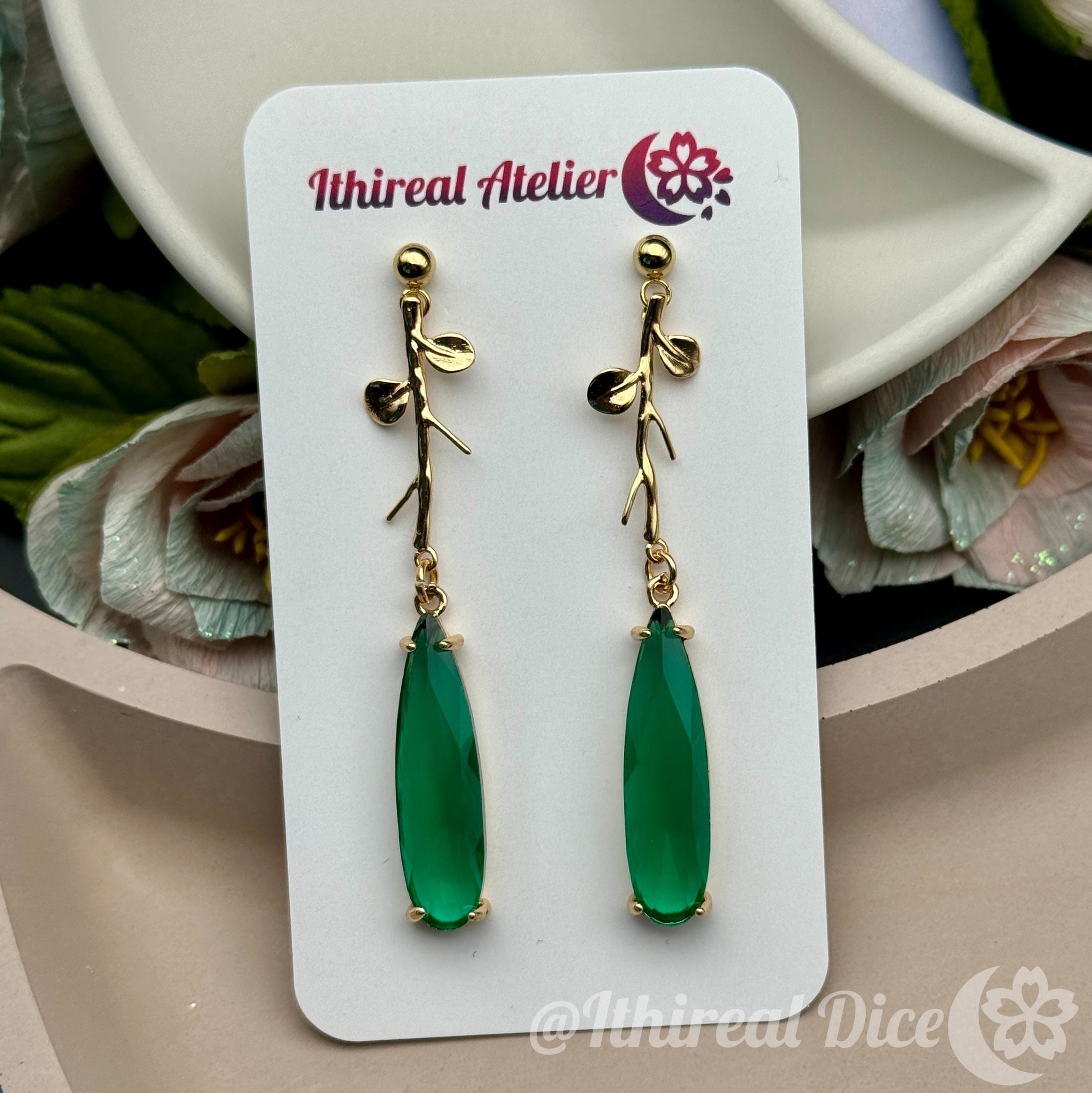 Earrings - Emerald Dream